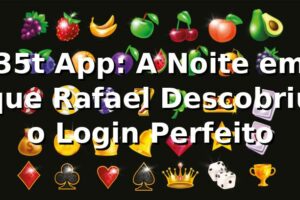35t App: A Noite em que Rafael Descobriu o Login Perfeito 🎰